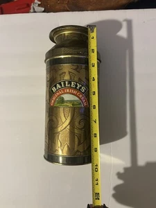 Vintage Baileys Irish Cream Collectible Metal Tin Canister Empty 4.5x10 inches - Picture 1 of 9