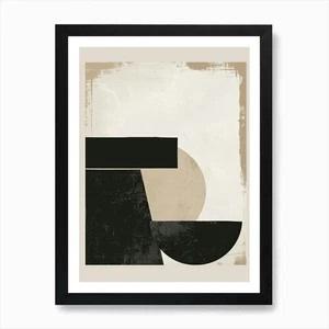 Minimalist Flow Bauhaus Minimalist  Framed Wall Art Poster Canvas Print Picture - Picture 1 of 4