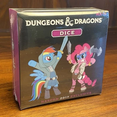 My Little Pony D&D Dice Set - Hascon Exclusive - Rare MLP Crossover 2017 NEW - Image 1 of 4