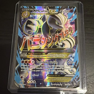 Pokemon XY Breakthrough Mega Mewtwo EX Rare Ultra #159/162 2015 - Image 1 of 4