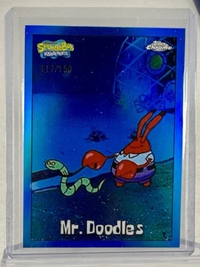Mr. Doodles 2025 Topps cromo Bob Esponja refractor azul/150 - Imagen 1 de 2