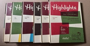 Lot of 6 different vintage HIGHLIGHTS FOR CHILDREN Hardcover books 1968-1970 - Picture 1 of 15
