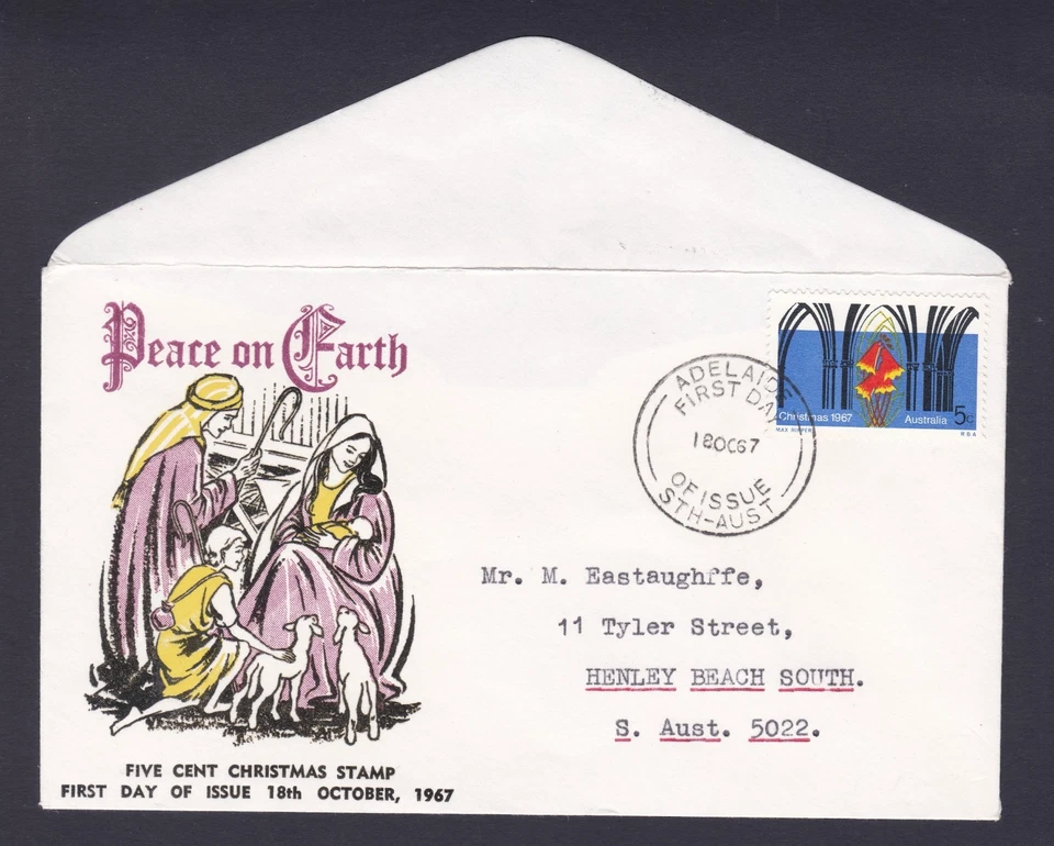 1967 CHRISTMAS DECIMAL STAMP PARADE FIRST DAY COVER #21 - Image 1 of 1
