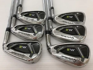 TaylorMade M2 2017 Iron Set 5-9+Pw RE-AX 90 Steel Shaft S Flex 6pcs RH From JP - Picture 1 of 10