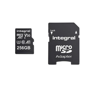 Integral MicroSDHC/XC V30 UHS-I U3 High Speed 256GB Memory Card - Picture 1 of 2