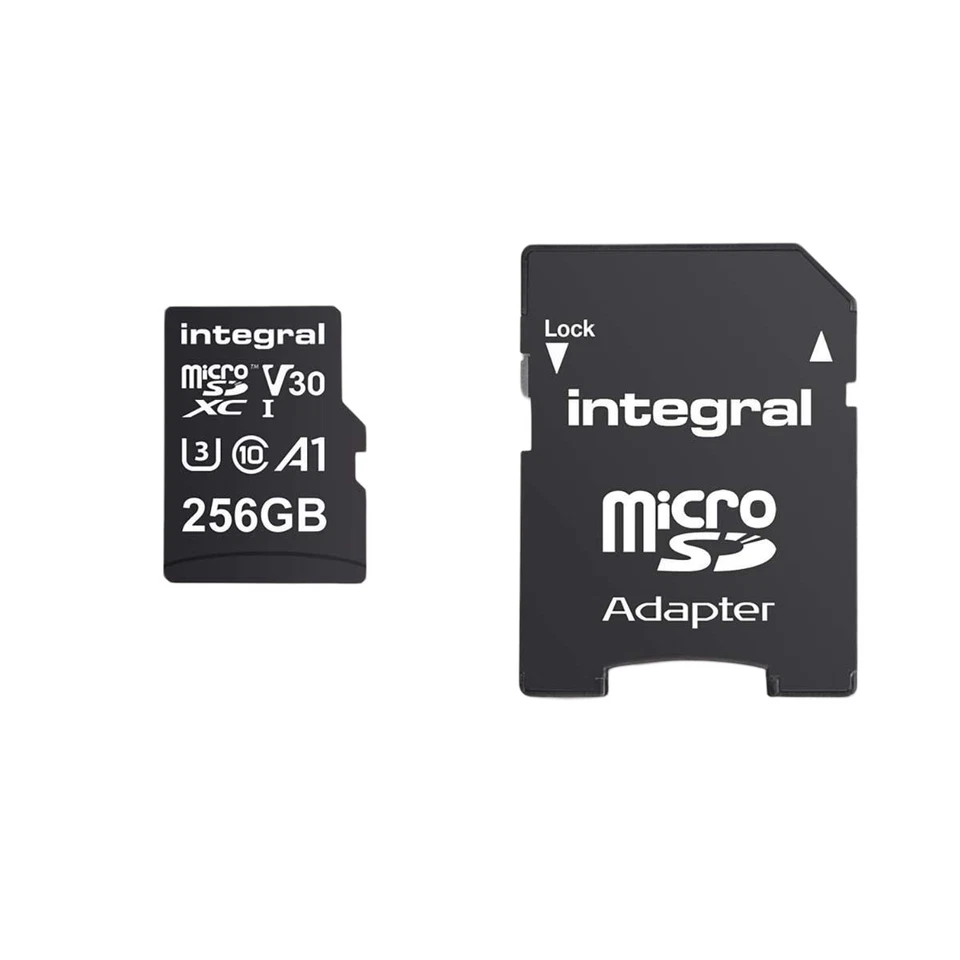 Integral MicroSDHC/XC V30 UHS-I U3 High Speed 256GB Memory Card - Image 1 of 2