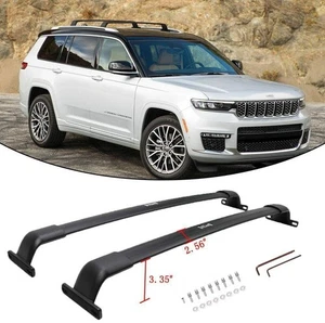 Cross Bars Fit for Jeep Grand Cherokee L 2021-2025 Roof Rail Rack Crossbars - Picture 1 of 9