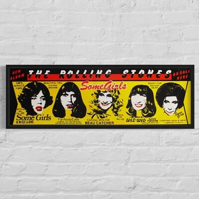 THE ROLLING STONES 'Some Girls' 1978 UK Record Promo Poster, 9"x30" - Image 1 of 4