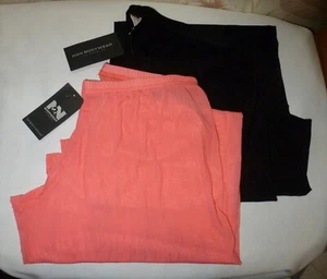 Lot Two (2) N2N Bodywear Sheer Tights - Size Large - One Black and One Pink- NWT - Picture 1 of 2