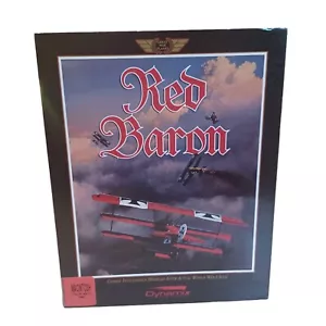 Red Baron 1990 Big Box Game for Macintosh MAC CIB EUC - Picture 1 of 8