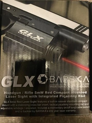 Pre-Owned, Unused Barska Compact GLX 5mw Power Red Laser Sight For Handgun - Image 1 of 3