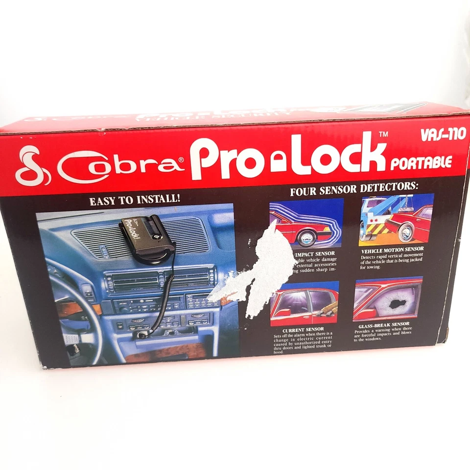 Dynascan Cobra Pro Lock Portable Vehicle Security 4 Sensor Detector USA Seller - Image 1 of 4
