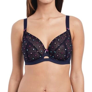 Freya Lingerie Dreamcatcher Underwired Plunge Balcony Bra Twilight 3911 - Picture 1 of 2