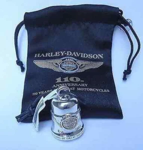 Harley 110th Anniversary Retro Ride Bell - With Velvet Pouch  HDANZ02 - Bild 1 von 3