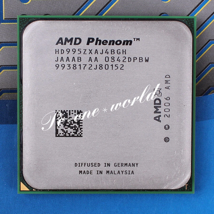 100% OK HD995ZXAJ4BGH AMD Phenom X4 9950 2.6 GHz Quad-Core Processor CPU - Image 1 of 1