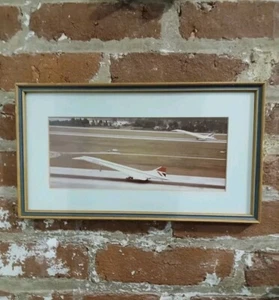 Rara Fotografia Originale Storico Simultaneo Doppio Concorde Atterraggio Vintage - Foto 1 di 5