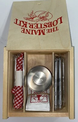 The Maine Lobster Kit for 4 in Creative Wood Products Box - New Lobster Kit - Image 1 of 4