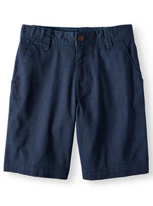 Wonder Nation Boys' School Uniform Flat Front Shorts - Picture 1 of 5
