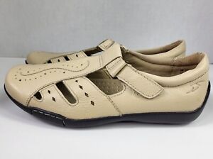 Dr. Scholl's Cream Tan Leather Mary Jane Shoes Women's 6M E5M-2A