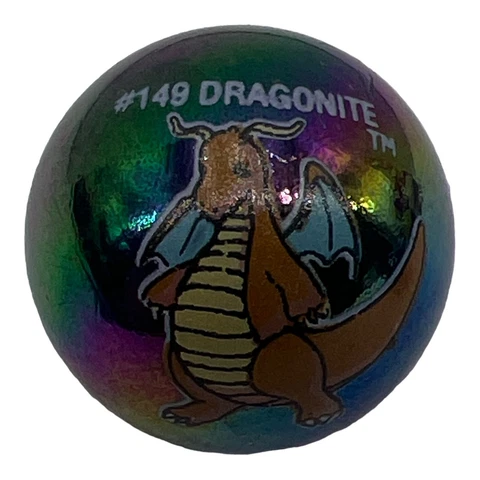 Pokemon Dragonite Character Number 149 Glass Marble Shooter Toybiz Vintage .75" Cover