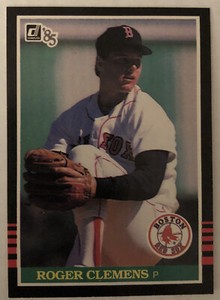 1985 Donruss Roger Clemens Baseball Card Rookie (RC) #273 Red Sox Mid-Grade