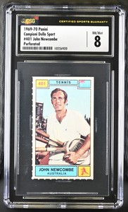John Newcombe~1969-70 Campioni Dello Sport Rookie #401~CSG 8 NM/MT