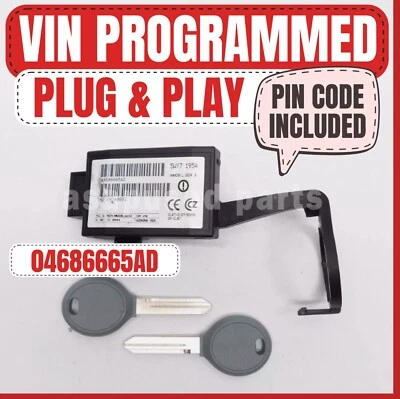 1999-2004 Jeep Grand Cherokee 01-03 Caravan Immobilizer 04686665AD Plug & Play* - Image 1 of 3