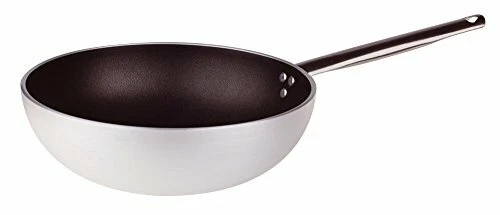 Pentole Agnelli ALSA2111WS28 Linea Alluminio 5mm Platinum Wok con Fondo Svasato, - Immagine 1 di 1