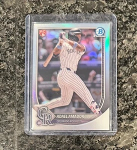 Adael Amador 2025 Bowman Baseball RC #31 Red Logo Rookie Redemption Refractor - Picture 1 of 2