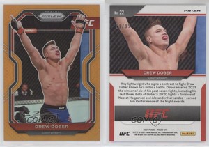 2021 Panini Prizm UFC Orange Prizm /99 Drew Dober #22 Rookie RC