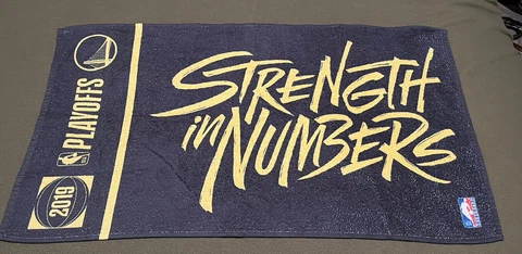 Golden State Warriors Strength In Numbers 2019 NBA Playoff Towel Wincraft 39x22 Cover