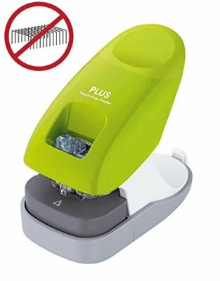 PLUS JAPAN Heftgerät SL 112A klammerlos grün ohne Klammern Hefter Tacker lochen