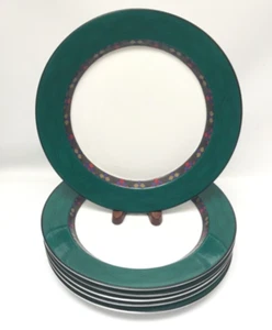 Dansk Smaragd Zopf 6 Speiseteller Steppdecken 11 Zoll - Bild 1 von 3