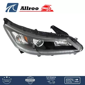 Black Fit For 2013-2015 Honda Accord Headlamp Headlight Passenger 33100T2AA01 - Picture 1 of 12