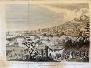 The Attack And Capture Of Naples George Cruikshank 1823 Naples Fairburn - Picture 1 of 2