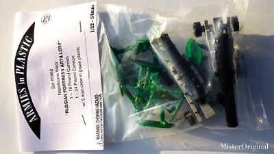 Armies in Plastic Napoleonic Wars Russian Fortress Artillery 18 & 24 lb Guns - Image 1 of 3