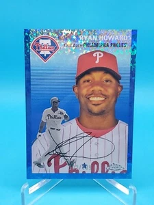 Ryan Howard 2023 Topps Chrome Platinum Anniversary Blue Mini Diamonds 102/199 - Picture 1 of 2