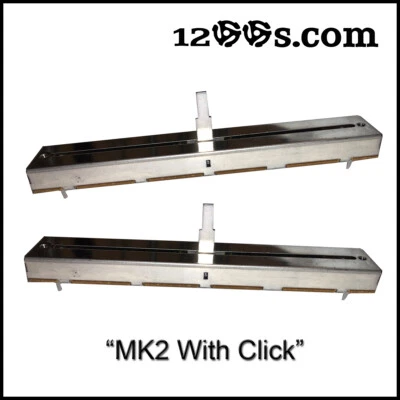 TECHNICS 1200S.COM 2x TECHNICS 1200 MK2 1210 PITCH CONTROL SLIDER SFDZ122N11 / SFDZ122N11-1 CLICK