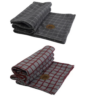 Manta edredón Petface cachorro perro suave cálida lana ropa de cama ventana panel cheque Foto 1 de 4