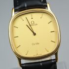 ▶[EXC+5] Vintage Omega DeVille Cal. 1365 Square Gold Quartz Watch From JPN T359