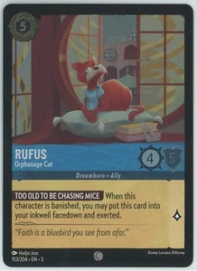 RUFUS (Common) Disney Lorcana Inklands Cold Foil Card #153 - Picture 1 of 2