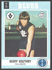 1977 Afl Vfl Scanlens Denim Football Card - 39 Geoff Southby (Carlton Blues)