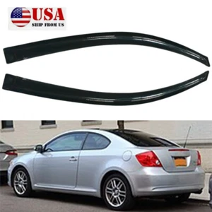 For 2005-2010 Scion TC Side Window Visors Rain Guards Tape-On Vent Deflectors - Picture 1 of 9
