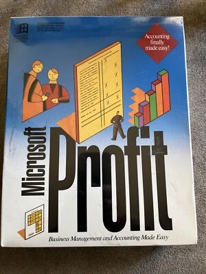 New Factory Sealed Microsoft Profit 1.00 1993 Accounting Software Windows - Image 1 of 4