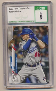 Topps #292 Gavin Lux 2020 variación de imagen radiocontrol novato CSG 9 - Imagen 1 de 2