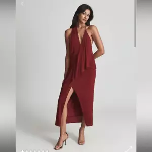 Abito da cocktail Reiss Xena con schiena aperta taglia US 6 - Foto 1 di 12