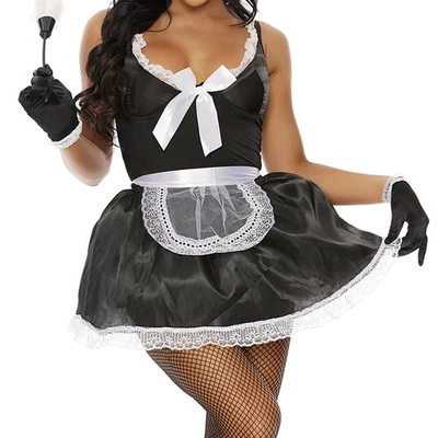 Women's Domesticated Delight Adult Costume Sexy Cosplay Fancy Dress - Image 1 of 3