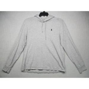 Polo Ralph Lauren Langarmshirt grau klassisches Logo mit Kapuze Größe L - Bild 1 von 9