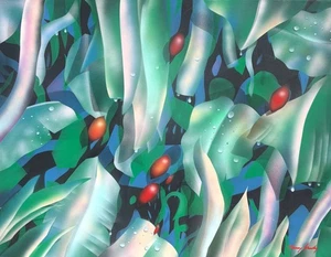 BLOWOUT SALE JERRY K ORIGINAL ONE-OF-KIND ACRYLIC PAINTING ON CANVAS HAND SIGNED - Picture 1 of 2