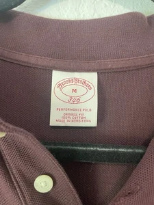 Brooks Brothers Longsleeve Performance Polo Shirt Burgundy Men’s Medium - Picture 1 of 4